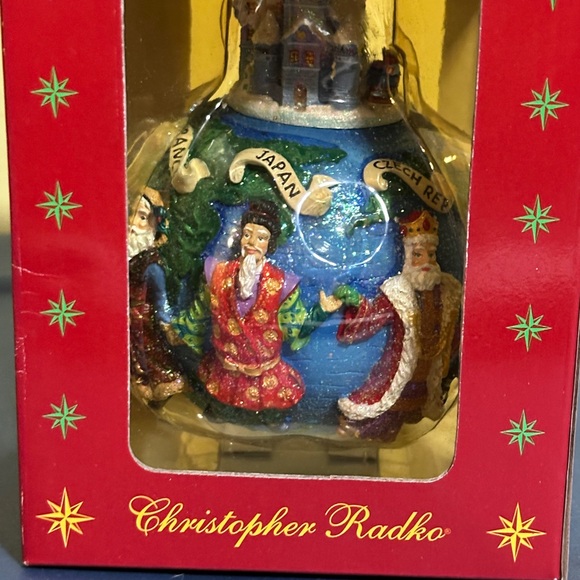 Christopher Radko Santas Around the World Christmas Ornament Hanging 3D Resin - Picture 2 of 7